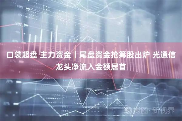 口袋超盘 主力资金丨尾盘资金抢筹股出炉 光通信龙头净流入金额居首
